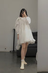 Shushutong round neck bowknot dress aw20dr05per334(PSST778)